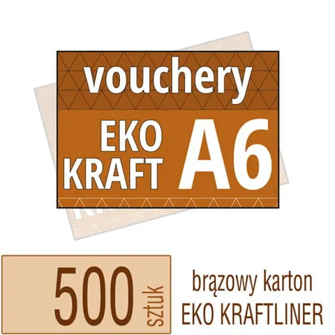 Voucher A6 Eko KRAFT - 500 szt.