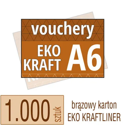 Voucher A6 Eko KRAFT - 1.000 szt.