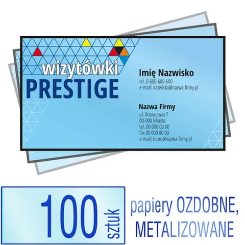 Wizytówki PRESTIGE - 100 szt.