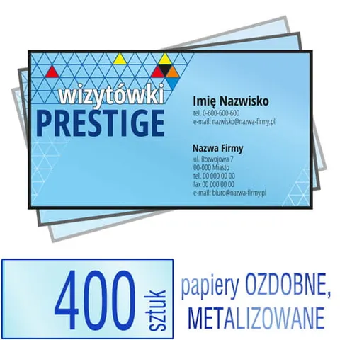 Wizytówki PRESTIGE - 400 szt.
