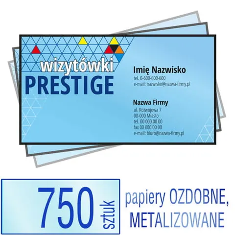 Wizytówki PRESTIGE - 750 szt.