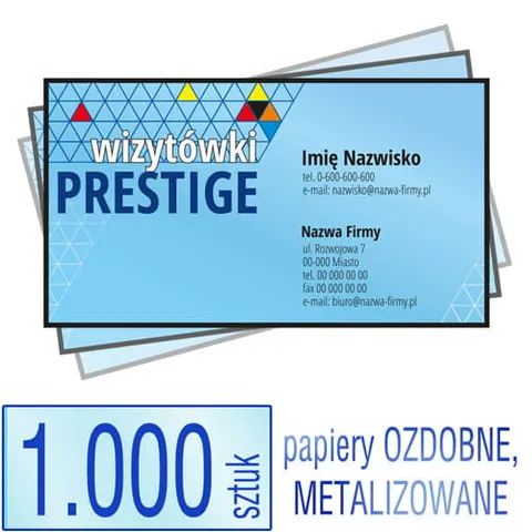 Wizytówki PRESTIGE - 1.000 szt.