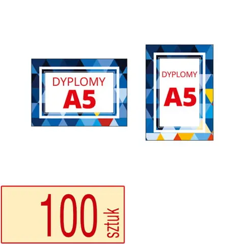 Dyplomy, certyfikaty A5 - 100 szt.