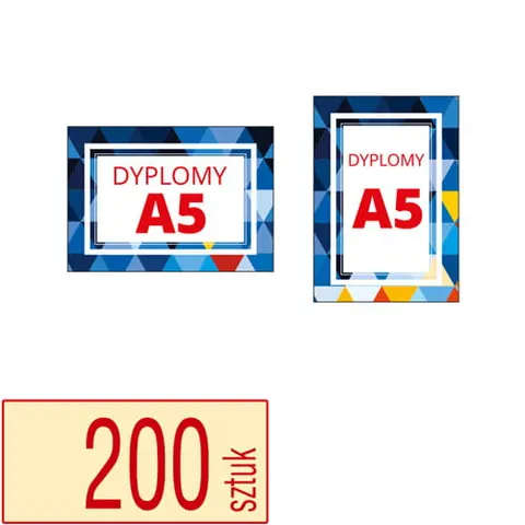 Dyplomy, certyfikaty A5 - 200 szt.