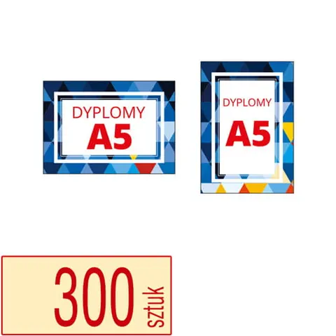 Dyplomy, certyfikaty A5 - 300 szt.