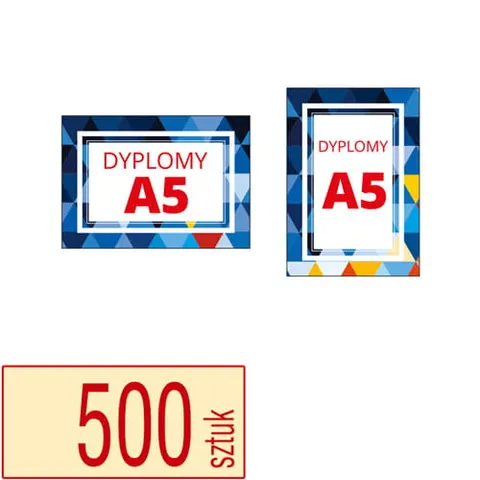 Dyplomy, certyfikaty A5 - 500 szt.