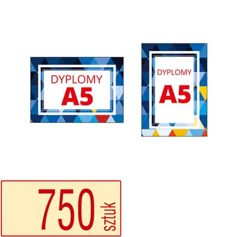 Dyplomy, certyfikaty A5 - 750 szt.