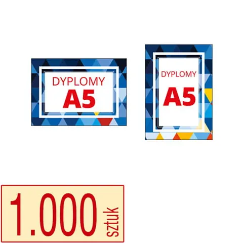 Dyplomy, certyfikaty A5 - 1.000 szt.