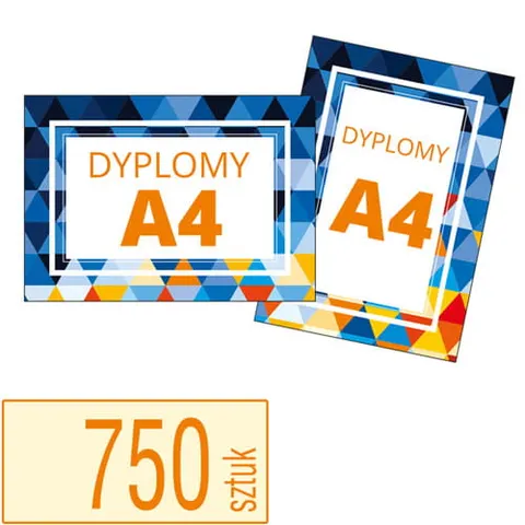 Dyplomy, certyfikaty A4 - 750 szt.