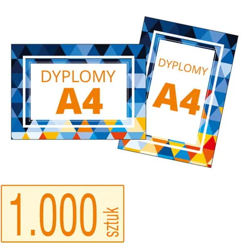 Dyplomy, certyfikaty A4 - 1.000 szt.