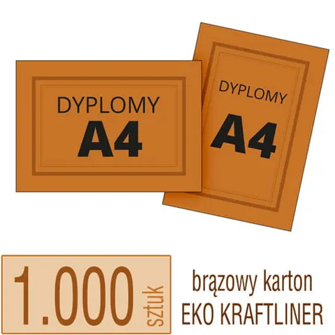 Dyplomy, certyfikaty A4 Eko KRAFT - 1.000 szt.