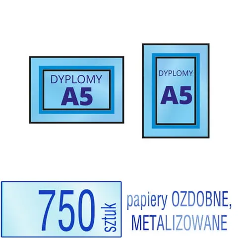 Dyplomy, certyfikaty A5 Prestige - 750 szt.