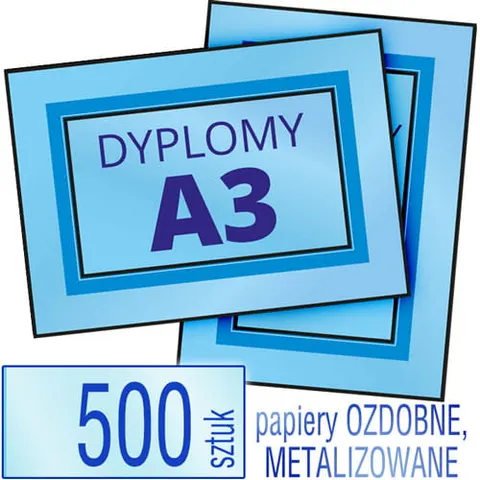 Dyplomy, certyfikaty A3 Prestige - 500 szt.