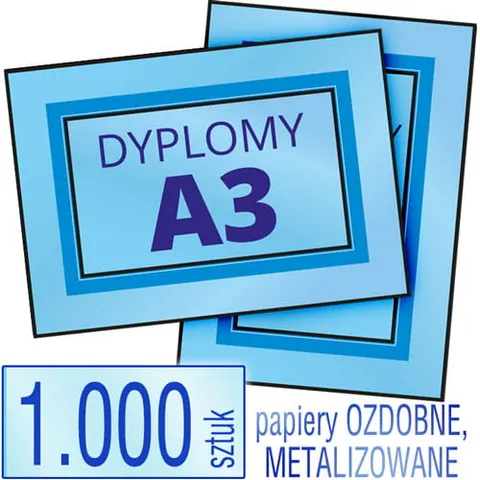 Dyplomy, certyfikaty A3 Prestige - 1.000 szt.
