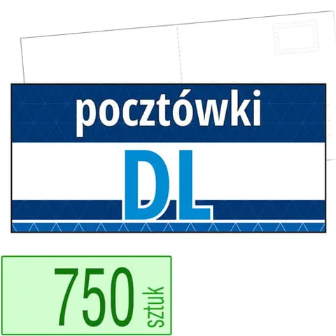Pocztówki DL - 750 szt.