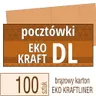 Pocztówki DL Eko Kraft - 100 szt.