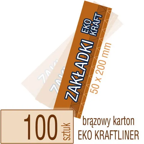 Zakładki do książek Eko Kraft - 100 szt.