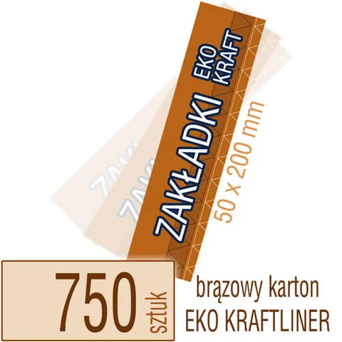 Zakładki do książek Eko Kraft - 750 szt.