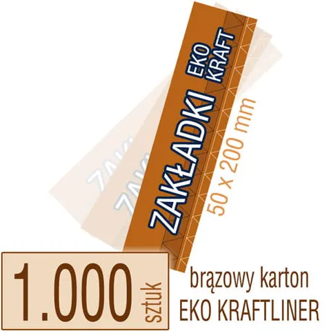 Zakładki do książek Eko Kraft - 1.000 szt.