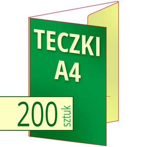 Teczki ofertowe A4 - pakiet 200 szt.