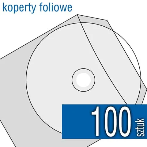 Koperta FOLIOWA z klapką - pakiet 100 szt.
