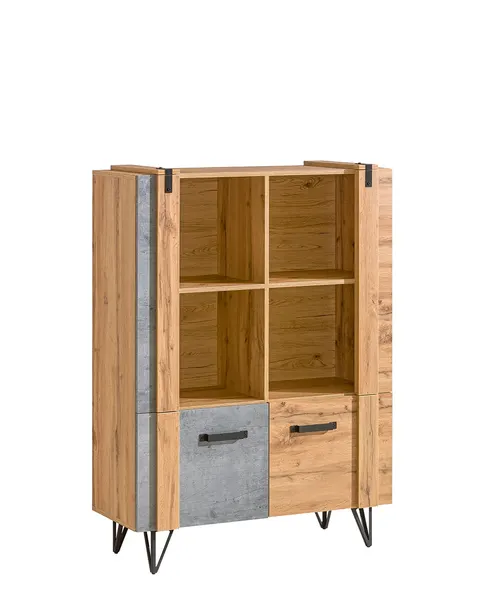 Regał LOFTER LO4 Szerokość 90 cm Nowoczesny Do Salonu W stylu LOFT Industrialny