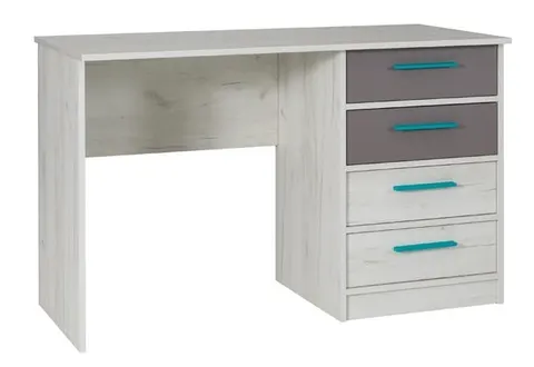 Biurko REST R06Z Szufladami Szerokość 120 cm Do Pokoju Dziecka Meble Młodzieżowe