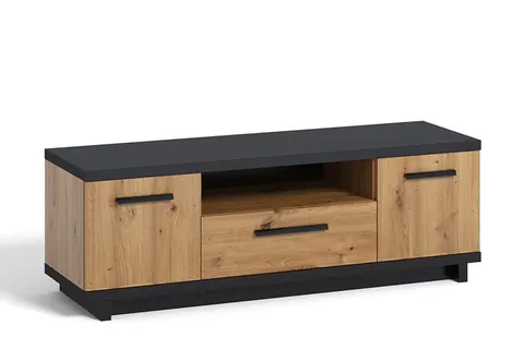 Szafka RTV 135 cm Dąb Artisan Do Salonu INES IN-07