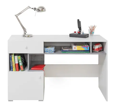 Biurko SIGMA SI 10 Szuflada 125 Beton Biały Lux