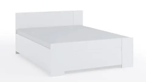 Łóżko Do Sypialni BIAŁE Powierzchnia Spania 160 x 200 cm BONO BO-03