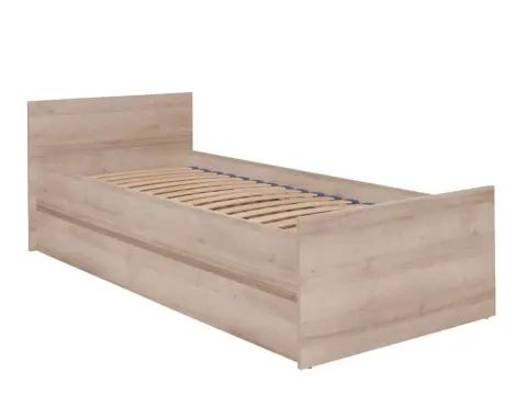 Łóżko COSMO C08 Powierzchnia Spania 80 x 200 cm Dąb Sonoma Młodzieżowe Do Pokoju