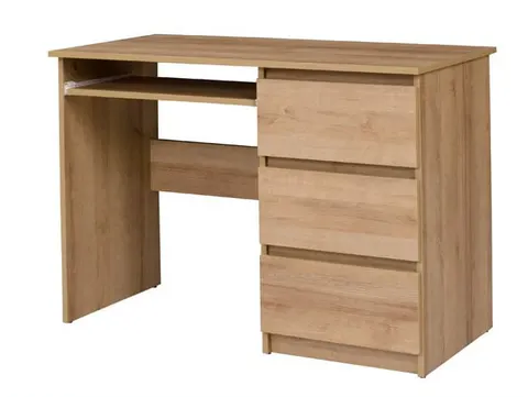 Biurko COSMO C09 Szerokość 110 cm Dąb Riviera Do Pokoju Młodzieżowe 3-Szuflady