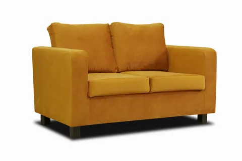 Sofa MINIMAX Dwuosobowa Mała Żółta