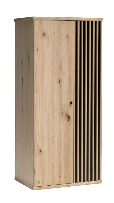 Szafa KALI 1 Dwudrzwiowa Szerokość 86 cm Lamele Dąb Artisan