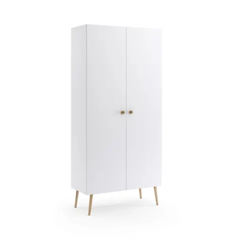 Szafa BALI 2 Do Salonu BOHO Szerokość 87 cm Biała