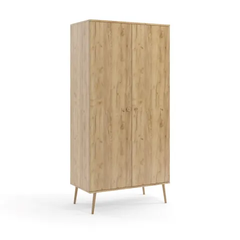 Szafa BALI Do Salonu BOHO Szerokość 100 cm Dąb Craft Złoty Kraft