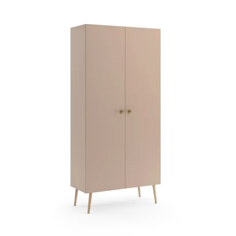 Szafa BALI 2 Do Salonu BOHO Szerokość 87 cm Latte Macchiato