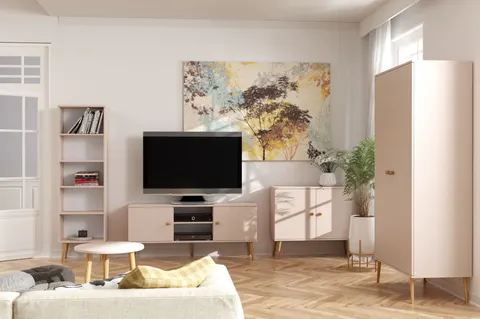 Zestaw BALI 1 Do Salonu BOHO Latte Macchiato Szafa 100 cm