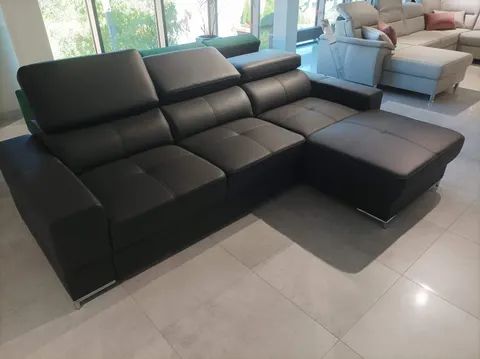 Narożnik BAZALT Mini Modułowy Do Salonu Nowoczesny Czarny