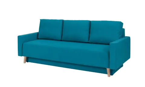 Sofa OVIEDO Do Salonu Pokoju Funkcja Spania Turkusowa