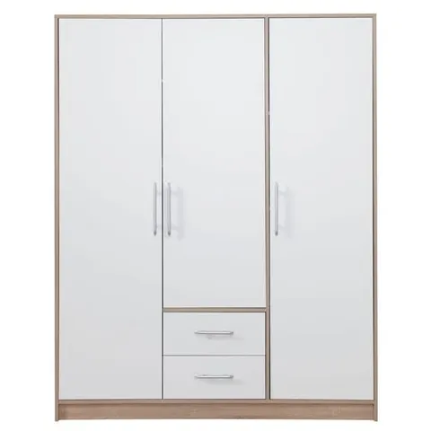 Szafa Smart Szerokość 150 cm biały lux / dąb sonoma Meblar SR2