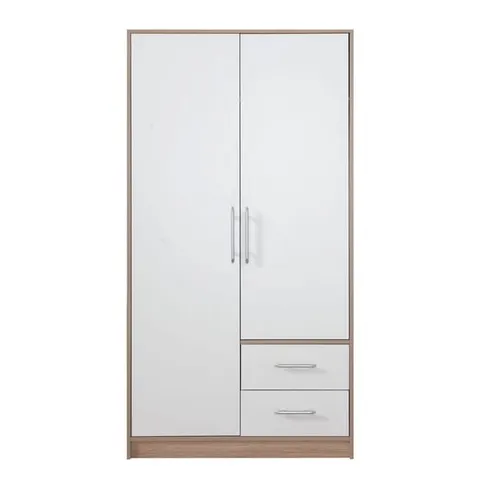 Szafa Smart Szerokość 100 cm biały lux / dąb sonoma Meblar SR3