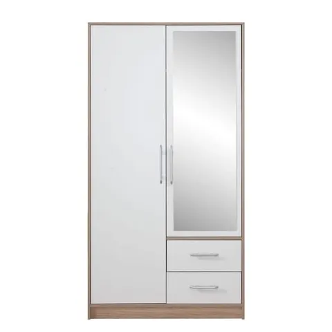 Szafa Smart Szerokość 100 cm biały lux / dąb sonoma Meblar SRL3