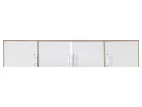 Nadstawka Smart Szerokość 200 cm biały lux / dąb sonoma Meblar SRN1