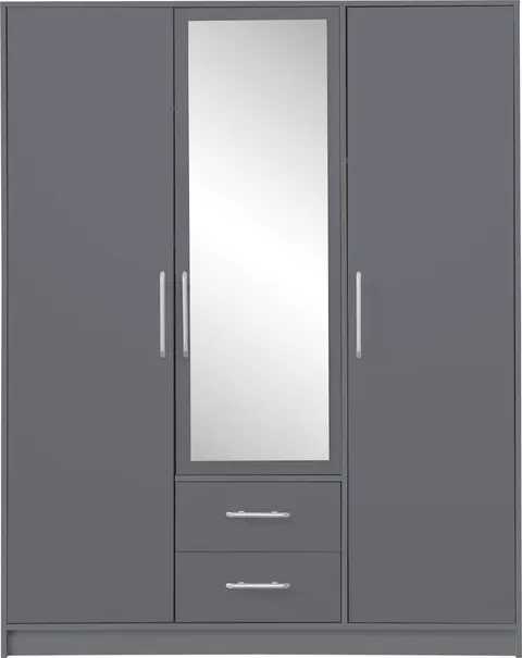 Szafa Smart z lustrem Szerokość 150 cm antracyt Meblar SRL2