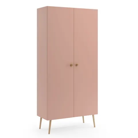 Szafa BALI 2 Do Salonu BOHO Szerokość 87 cm Różowa
