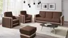 Zestaw Mebli Do Salonu EUFORIA Wersalka Fotel Sofa Ciemny