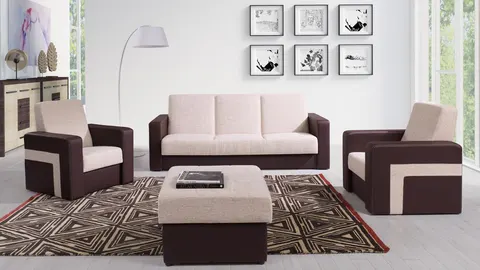 Zestaw Mebli Do Salonu KOLDER Sofa Fotel Wersalka