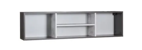 Półka wisząca TOMMY 15 szerokość 130 cm grafit / enigma