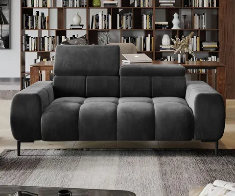 Sofa PLAZA 3,5 -osobowa Regulowane Zagłówki Do Salonu LOFT